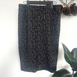 Elegant Black and White Pencil Skirt